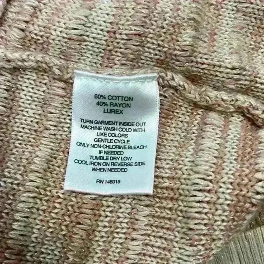 Hannah Light Pink Knit Cardigan Size Large